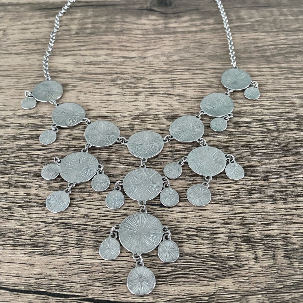 Tiered Reversible Silver Necklace